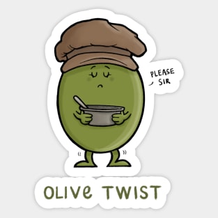 Olive Twist Sticker